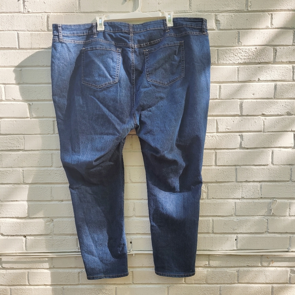 Torrid Skinny Jeans Dark Wash Mid Rise Plus Size Size 26 Short - Picture 11 of 13